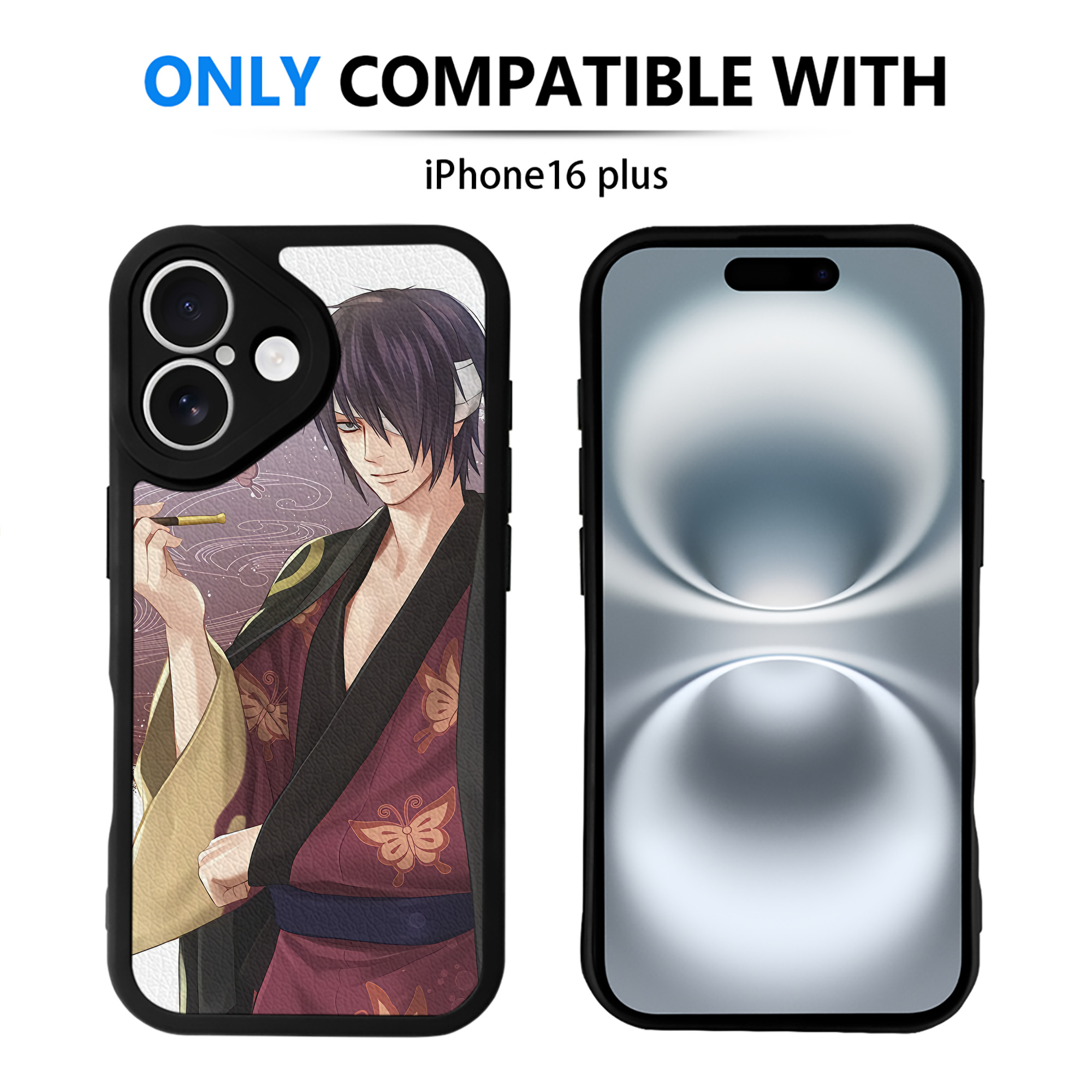 （画像用） 刀剣乱舞 Touken Ranbu 【iPhone 16シリーズ対応】シリコンスマホケース（レザー調） 材質：シリコン